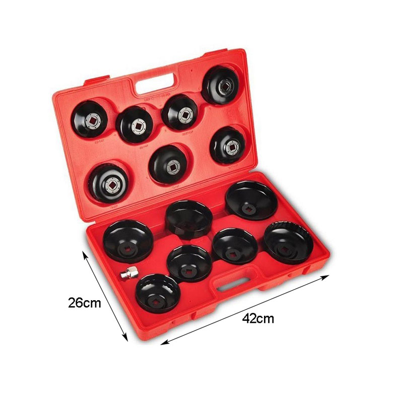 Σετ Φιλτρόκλειδα Κούπα σε Βαλιτσάκι 15 τμχ - Cup Filter Wrench Set in a Suitcase 15 pcs
