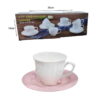 Cup and Saucer Coffee Set 6pcs