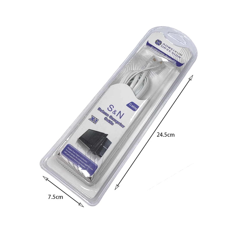 AOWEIXUN Καλώδιο ethernet & τηλεφώνου 5M - Telephone cable flat