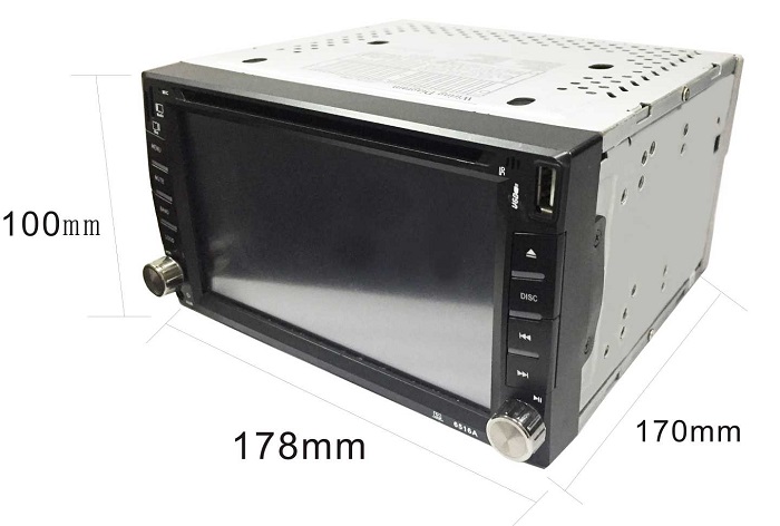 Ηχοσύστημα αυτοκινήτου 2DIN με DVD – 6.2” –  CTC-6606 – 003546