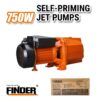 Αντλία επιφανείας νερού - 750W - JET100A - Finder - 197421