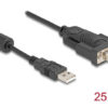 DELOCK αντάπορας USB σε RS-232 64276, 460.8Kbps, 0.25m, μαύρος