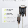 GOOBAY καλώδιο USB σε RS-232 68875, 1 Mbit/s, 1.5m, διάφανο