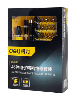 DELI σετ κατσαβίδι ακριβείας DL3545 με 42 μύτες, με θήκη, 45τμχ