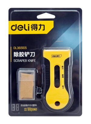 DELI εργαλείο αφαίρεσης κόλλας DL365105 για επισκευές κινητών, με 10x λεπίδες