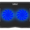 POWERTECH Βάση & ψύξη laptop PT-930, έως 15.6", 2x 125mm fan, LED, μαύρο