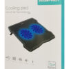 POWERTECH Βάση & ψύξη laptop PT-930, έως 15.6", 2x 125mm fan, LED, μαύρο