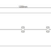 BRATECK επιφάνεια γραφείου TP12060R-2P, 120x60x1.8cm, καφέ ξύλινη