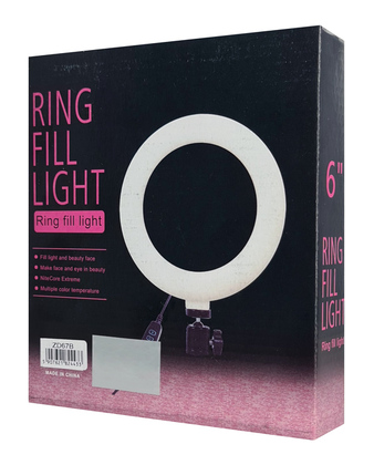 Φωτιστικό δαχτυλίδι LED ZD67B με μίνι τρίποδα, Φ 16cm, 12W