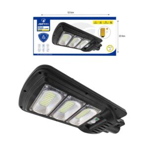 Jortan Led Αδιάβροχο Ηλιακό Φωτιστικό Δρόμου 150W με Ανιχνευτή Κίνησης Και Τηλεχειριστήριο IP66 6500K  - Solar Street Lamp