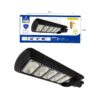 Jortan Led Αδιάβροχο Ηλιακό Φωτιστικό Δρόμου 250W με Ανιχνευτή Κίνησης Και Τηλεχειριστήριο IP66 6500K  - Solar Street Lamp