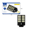 Jortan Led Αδιάβροχο Ηλιακό Φωτιστικό Δρόμου 1600W με Ανιχνευτή Κίνησης Και Τηλεχειριστήριο IP66 - Solar Street Lamp