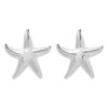 Σκουλαρίκια Ατσάλινα Καρφωτά Αστερίας - Starfish Steel Stud Earrings